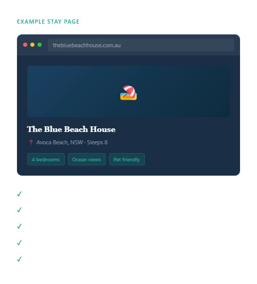 The Blue Beach House card